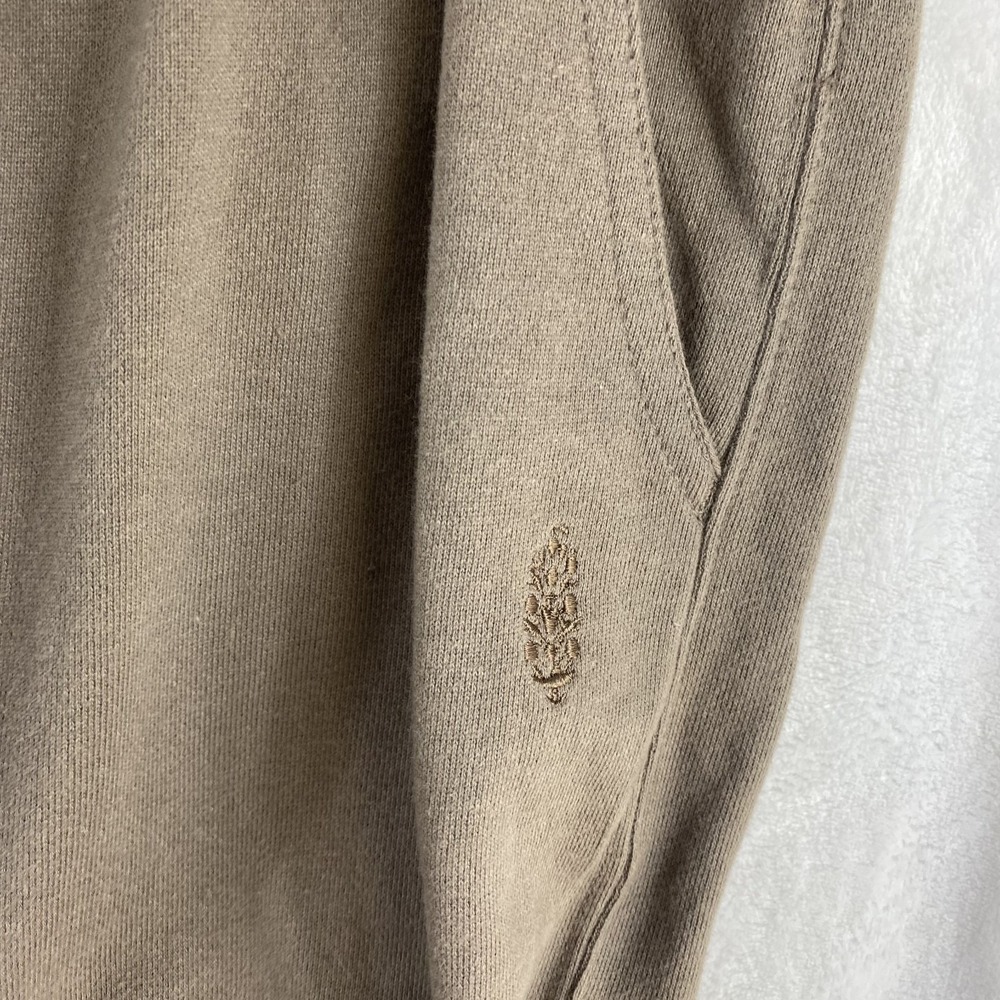 Free People Movement Jumpsuit Sz S Taupe Hooded Zip Front French Terry Lounge - Picture 3 of 11